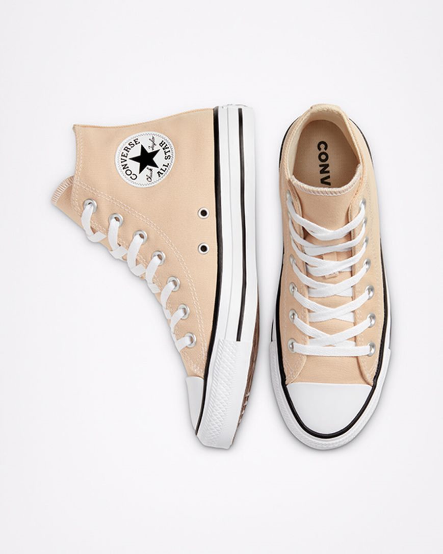 Dámské Boty Vysoké Converse Chuck Taylor All Star Seasonal Color Béžový | CZ RGAY08